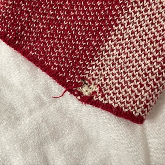 ModCloth SMALL Simply Snuggly Plaid Cardigan Blue Red Cotton - Picture 7 of 11